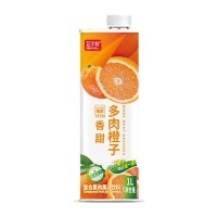 艾爾牧多肉橙子復(fù)合果肉果汁飲料1L