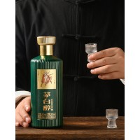 茅臺(tái)醇郵票文化酒（牛金歲月）（綠瓶） 柔和醬香型【53度 500ml】