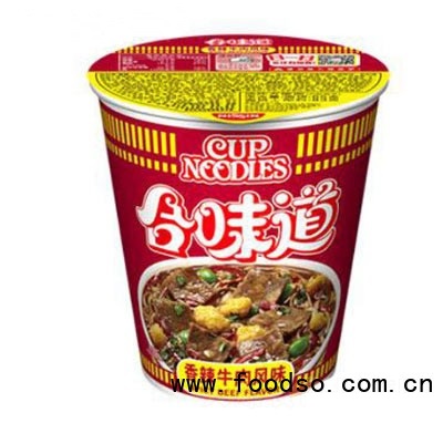 日清食品合味道杯面香辣牛肉風味方便面83g