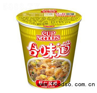 日清食品合味道杯面蝦仁風(fēng)味方便面82g