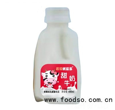 君毅優(yōu)益多甜牛奶草莓味乳酸菌飲品乳味飲料