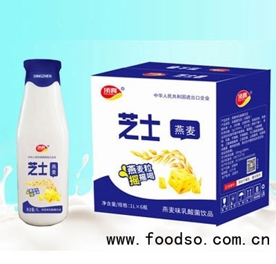 頂真芝士燕麥味乳酸菌1L×6瓶