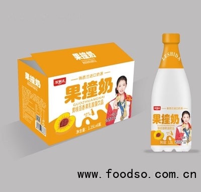 樂事達(dá)果撞奶黃桃百香果乳酸菌飲品1.25LX6