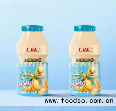 七娃快樂(lè)熊仔乳酸菌飲品藍(lán)瓶100ml