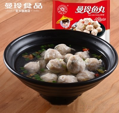 曼玲食品二鉆魚(yú)丸250g火鍋食材零食招商代理