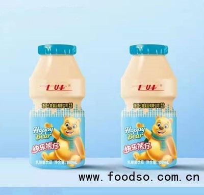 七娃快樂(lè)熊仔乳酸菌飲品藍(lán)瓶100ml