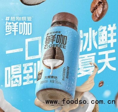 Plantag植物標(biāo)簽生椰拿鐵鮮咖啡招商285ml