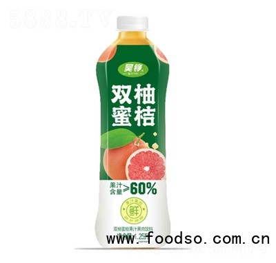 吳錚雙柚蜜桔果汁果肉飲料1.25L