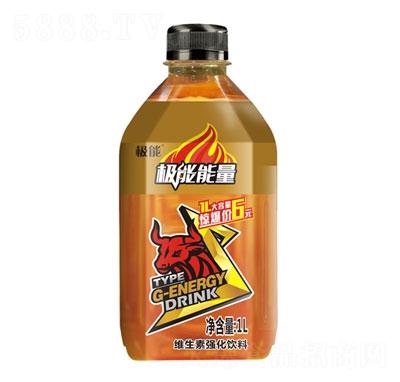 極能維生素功能飲料能量飲料1L