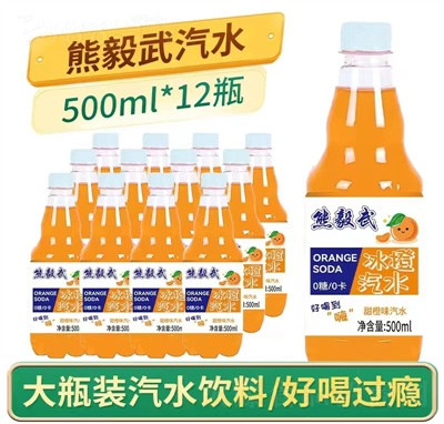 熊毅武汽水碳酸飲料500ml