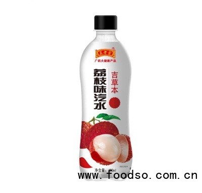 王老吉吉草本老汽水荔枝味480ml