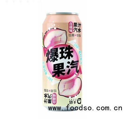 大啟白桃味果汁汽水碳酸飲料480ml