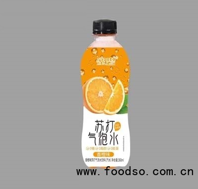 蜜碧蘇打氣泡水碳酸飲料香橙味360ml