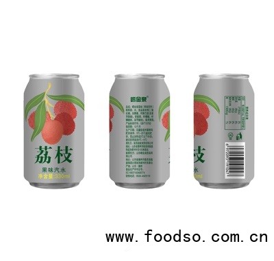 嶗金泉荔枝果味汽水330ml