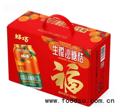 好巧禮盒生榨沙糖桔果汁汽水330ml×12罐