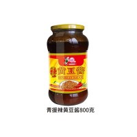 青援辣黃豆醬800g